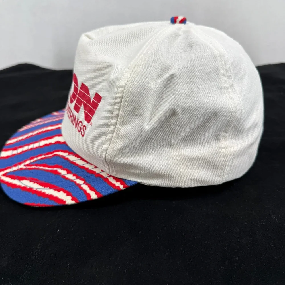 Vintage Duron Paints Wallcoverings‎ Snapback Hat White Blue Red Made USA